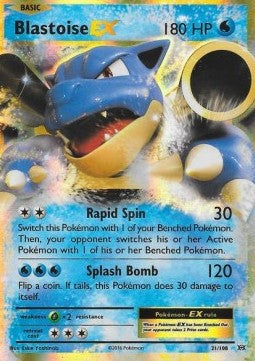 Blastoise EX EVO-21 Ultra Rare Excellent Englisch