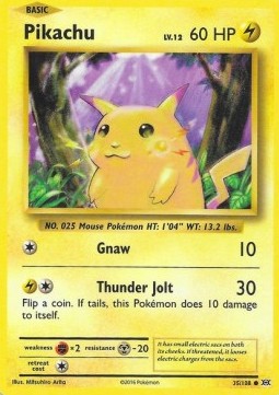 Pikachu EVO-35 Common Good Englisch