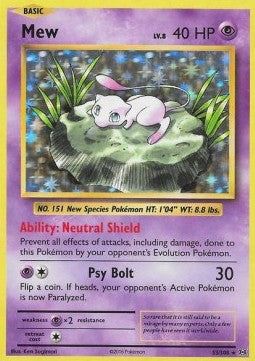 Mew EVO-53 Holo Rare Light Played Deutsch
