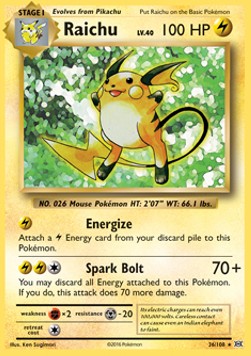Raichu EVO-36 Holo Rare Excellent Deutsch