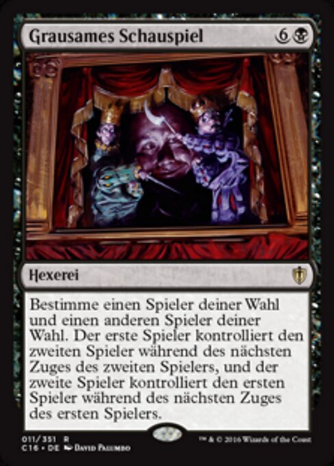 Grausames Schauspiel C16-11 Rare Played Deutsch