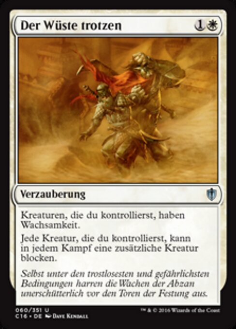 Der Wüste trotzen C16-60 Uncommon Light Played Deutsch