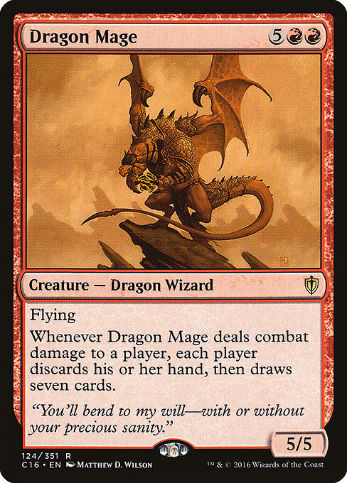 Drachenmagier C16-124 Rare Excellent Englisch