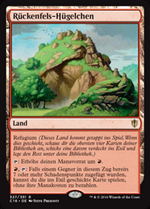 Rückenfels-Hügelchen C16-327 Rare Excellent Deutsch