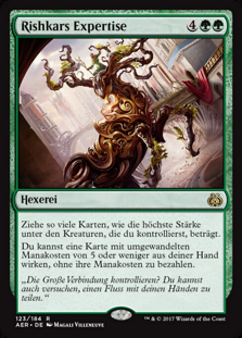 Rishkars Expertise AER-123 Rare Excellent Deutsch Foil