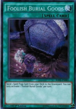 Törichte Begräbnisbeigaben RATE-065 Secret Rare Near Mint Deutsch 1. Auflage