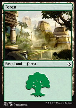 Wald (V.2) AKH-267 Land Near Mint Deutsch Foil