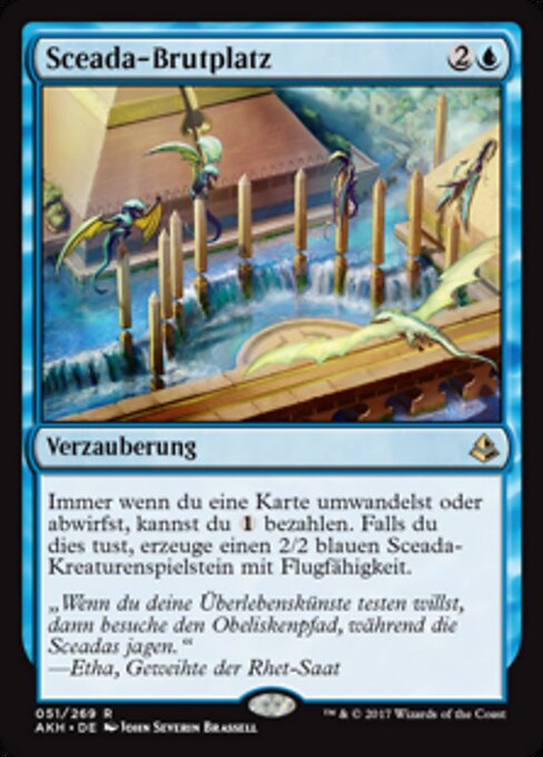 Sceada-Brutplatz AKH-51 Rare Good Deutsch