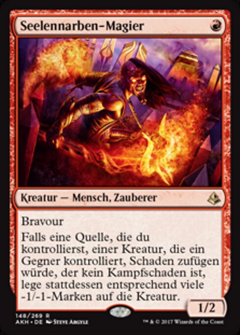 Seelennarben-Magier AKH-148 Rare Excellent Deutsch Foil