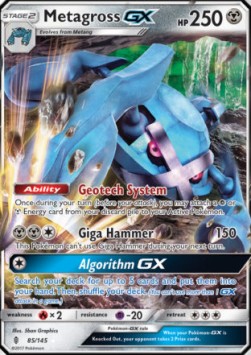 Metagross GX GRI-85 Ultra Rare Excellent Deutsch