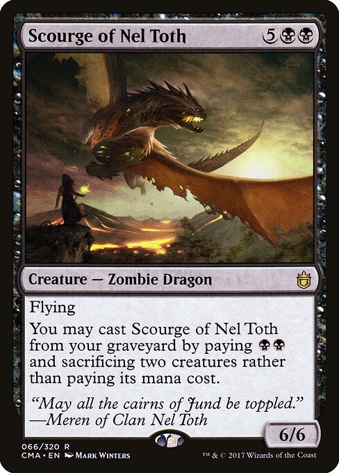 Scourge of Nel Toth CMA-66 Rare Near Mint Englisch