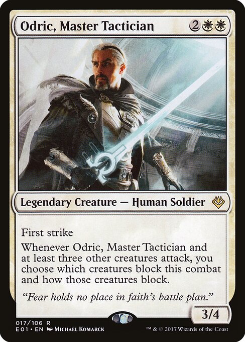Odric, Master Tactician E01-17 Rare Near Mint Englisch