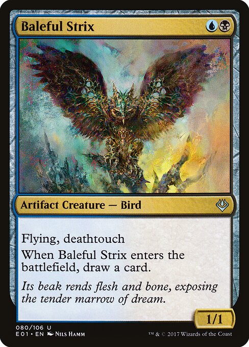 Baleful Strix E01-80 Uncommon Near Mint Englisch