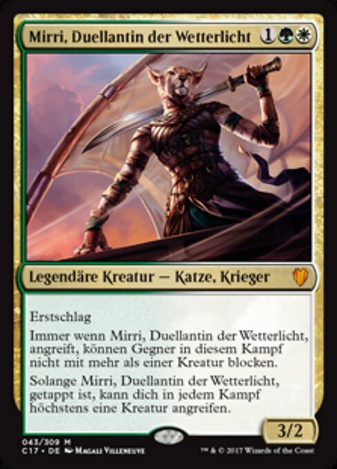 Mirri, Duellantin der Wetterlicht C17-43 Mythic Played Deutsch Foil