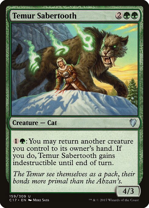Temur-Säbelzahntiger C17-159 Uncommon Excellent Englisch