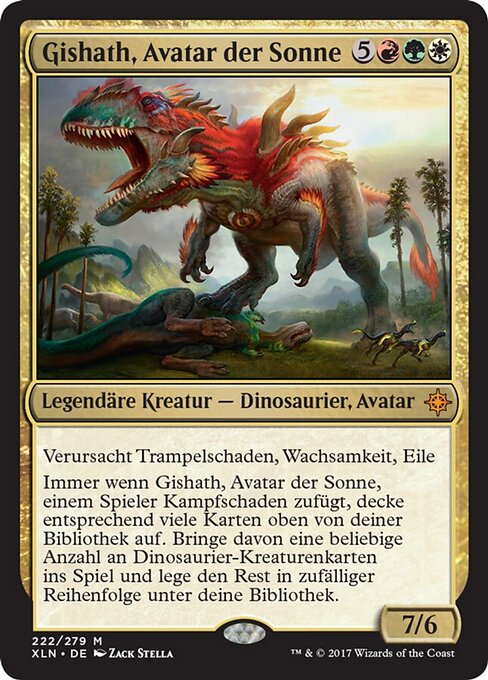 Gishath, Avatar der Sonne XLN-222 Mythic Light Played Deutsch