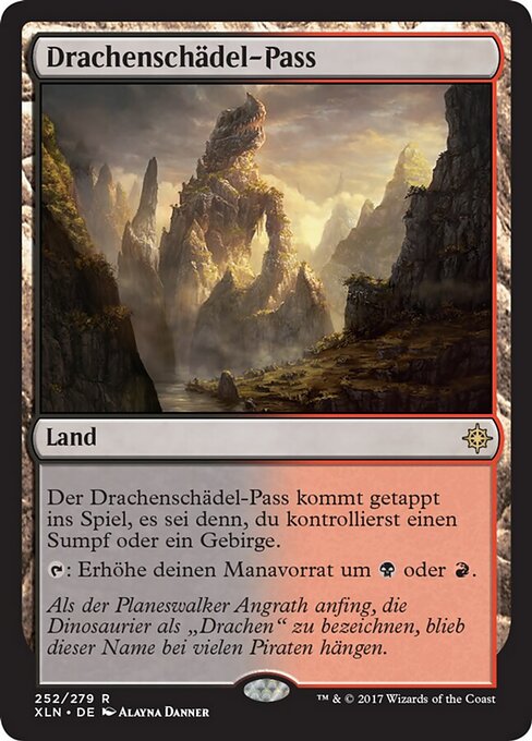 Drachenschädel-Pass XLN-252 Rare Excellent Deutsch