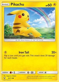 Pikachu SLG-28 Common Near Mint Deutsch