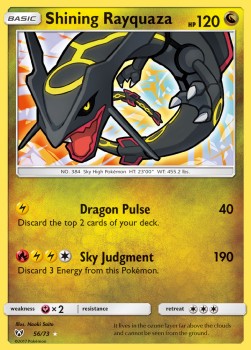 Shining Rayquaza SLG-56 Ultra Rare Poor Deutsch