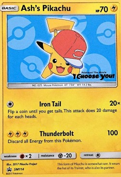 Ash's Pikachu SM-114 Promo Poor Deutsch