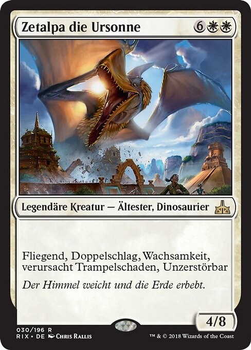 Zetalpa die Ursonne RIX-30 Rare Excellent Deutsch
