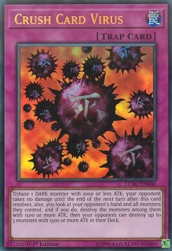 Kartenvernichtungsvirus (V.1) LCKC-046 Ultra Rare Near Mint Deutsch