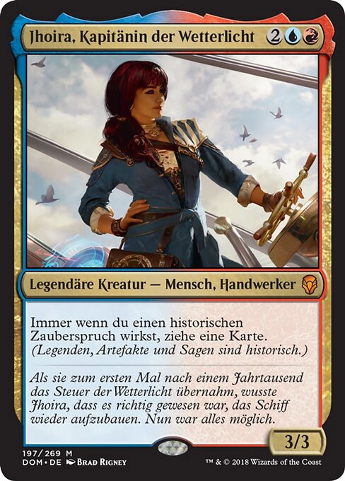 Jhoira, Kapitänin der Wetterlicht DOM-197 Mythic Excellent Deutsch