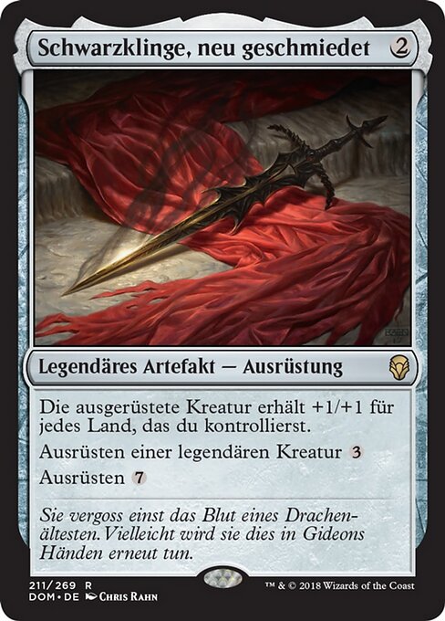 Schwarzklinge, neu geschmiedet DOM-211 Rare Excellent Deutsch