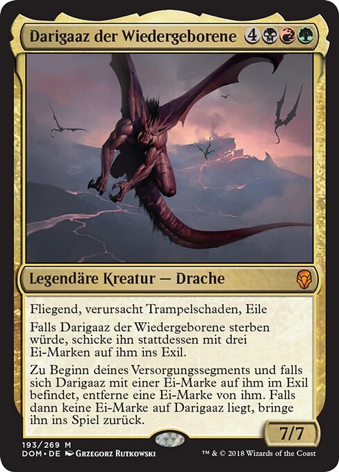 Darigaaz der Wiedergeborene DOM-193 Mythic Excellent Deutsch