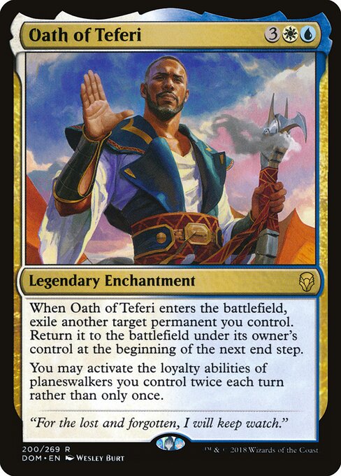 Oath of Teferi DOM-200 Rare Near Mint Englisch Foil
