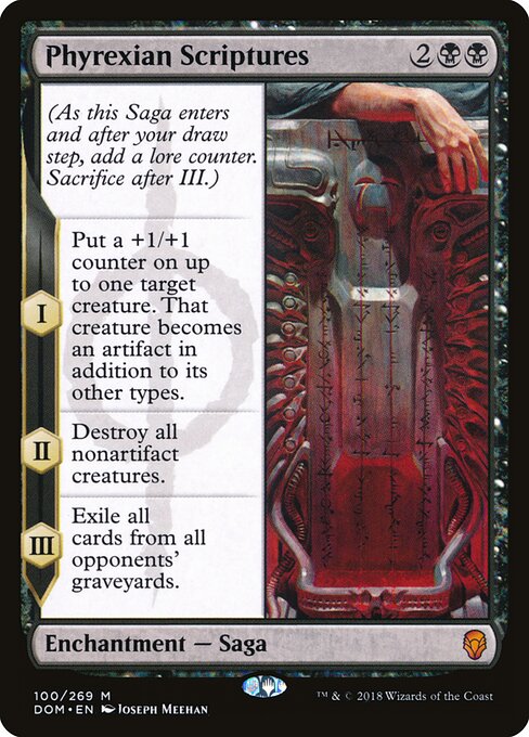 Phyrexian Scriptures DOM-100 Mythic Played Englisch