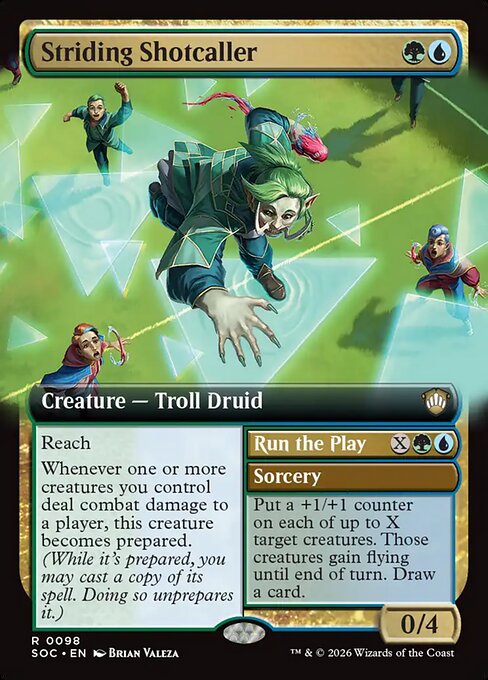 Striding Shotcaller // Run the Play - Back Face