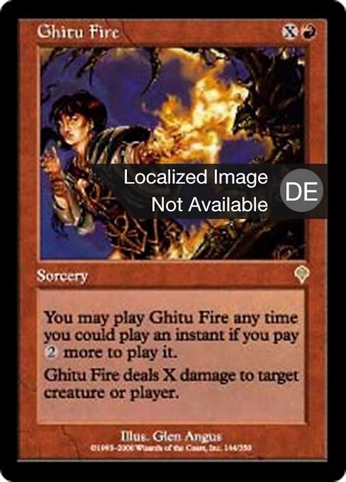 Ghitufeuer INV-144 Rare Played Deutsch