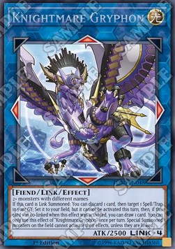 Knightmare Gryphon FLOD-EN048 Secret Rare Light Played Englisch