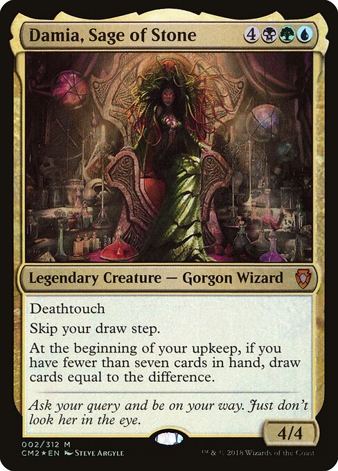 Damia, Sage of Stone CM2-2 Mythic Excellent Englisch Foil