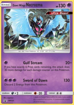 Dawn Wings Necrozma SM-123 Promo Excellent Deutsch