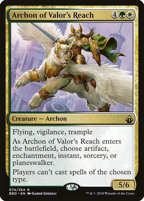 Archon of Valor's Reach BBD-74 Rare Near Mint Englisch