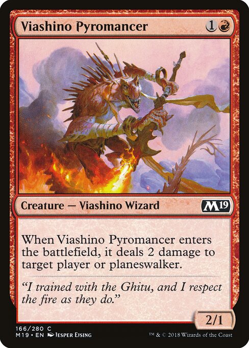 Viashino-Pyromagier M19-166 Common Played Englisch