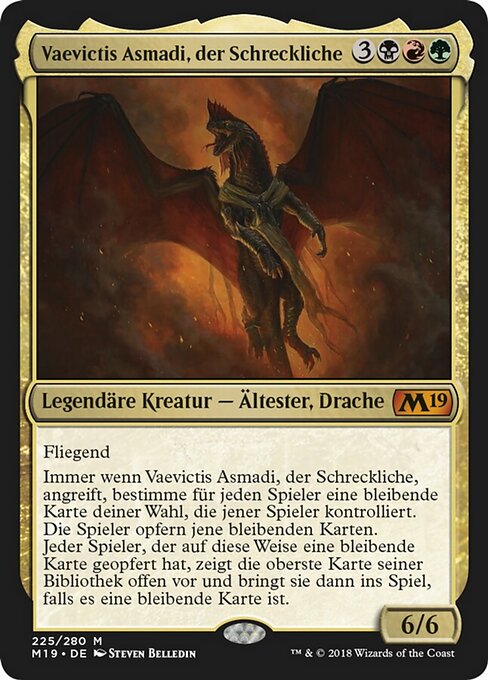 Vaevictis Asmadi, der Schreckliche M19-225 Mythic Good Deutsch Foil