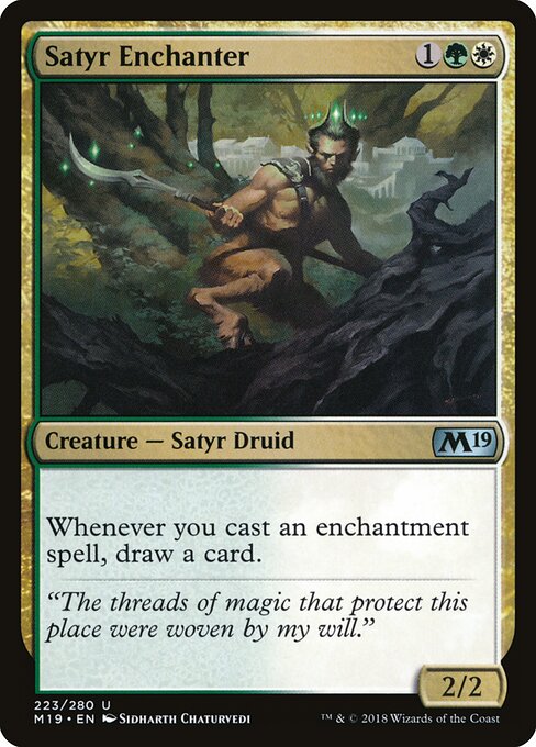 Satyr Enchanter M19-223 Uncommon Near Mint Englisch