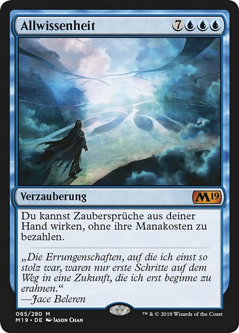 Allwissenheit M19-65 Mythic Near Mint Deutsch