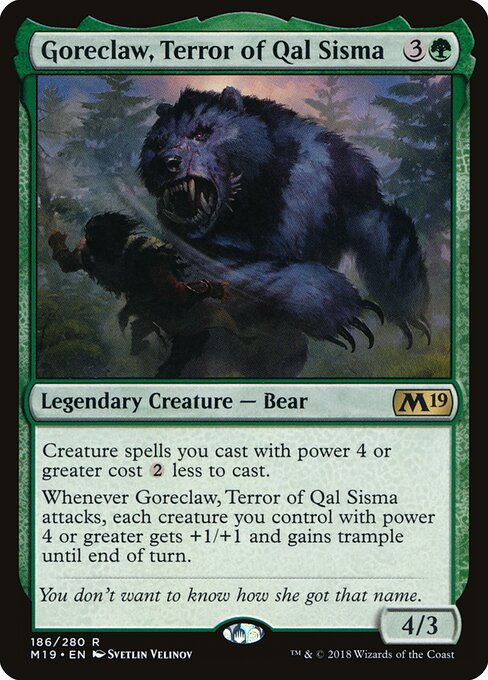 Goreclaw, Terror of Qal Sisma M19-186 Rare Excellent Englisch