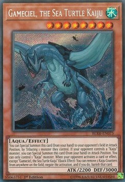 Gameciel, the Sea Turtle Kaiju BLRR-EN075 Secret Rare Good Englisch 1. Auflage