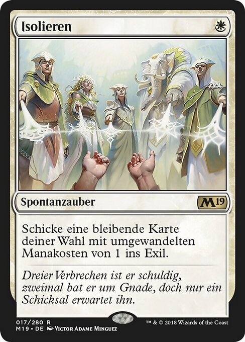 Isolieren M19-17 Rare Excellent Deutsch Foil