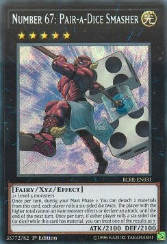 Nummer 67: Zwillingswürfel-Hämmerer BLRR-031 Secret Rare Near Mint Deutsch 1. Auflage