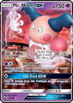 Mr. Mime GX CES-56 Ultra Rare Good Deutsch