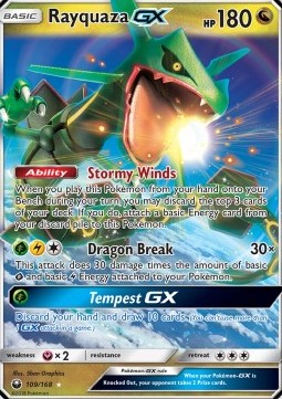 Rayquaza GX CES-109 Ultra Rare Near Mint Deutsch