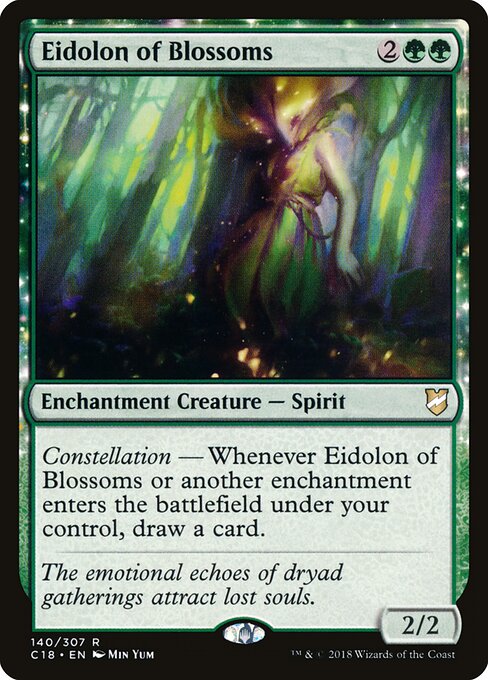 Eidolon of Blossoms C18-140 Rare Light Played Englisch