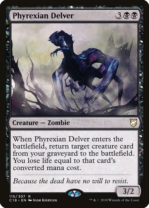 Phyrexian Delver C18-115 Rare Excellent Englisch