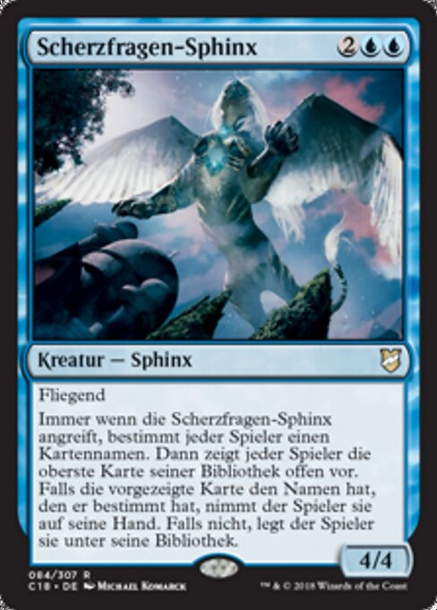 Scherzfragen-Sphinx C18-84 Rare Excellent Deutsch